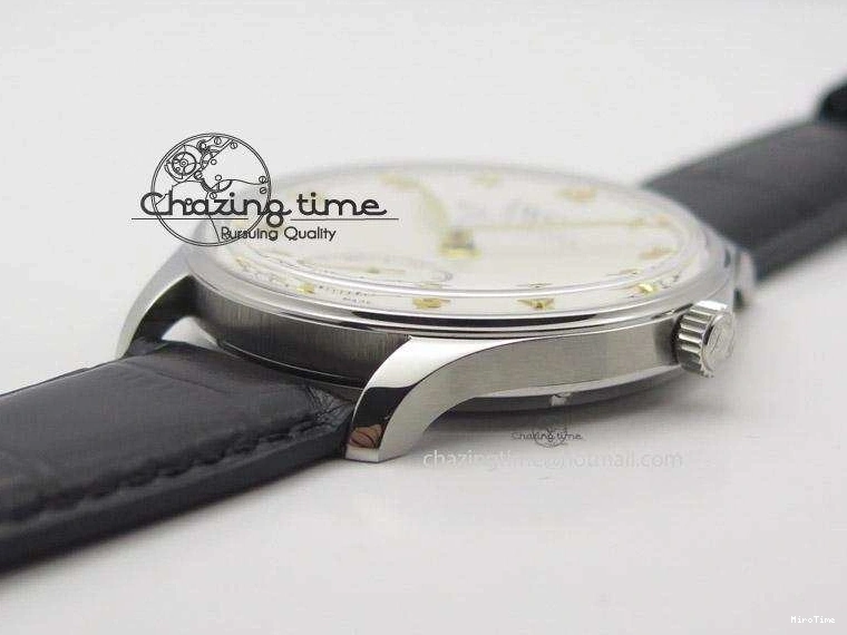 MIROTIME 0417 Sustainable Portuguese IW545408 White Dial ZF 1:1 Best Edition On Dark Blue Leather Strap 7335